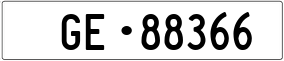 Trailer License Plate
